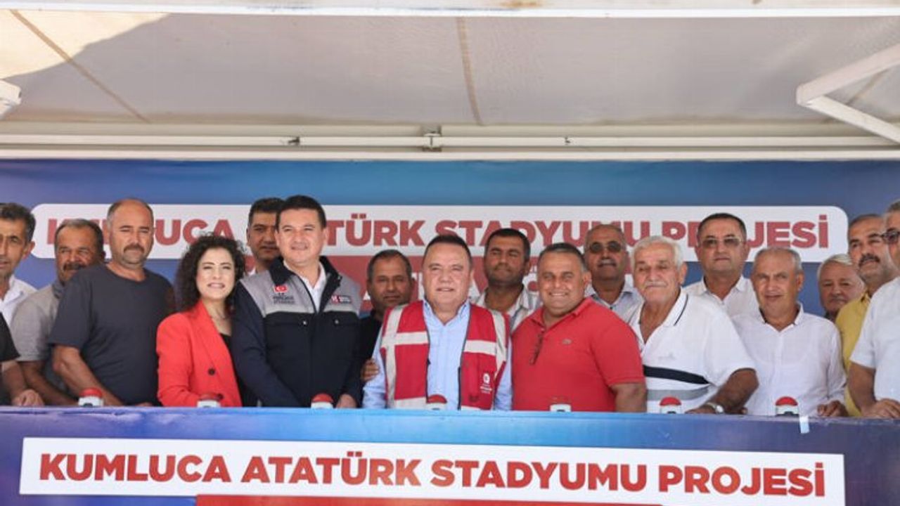 Kumluca Atatürk Stadyumu’nun temeli atıldı