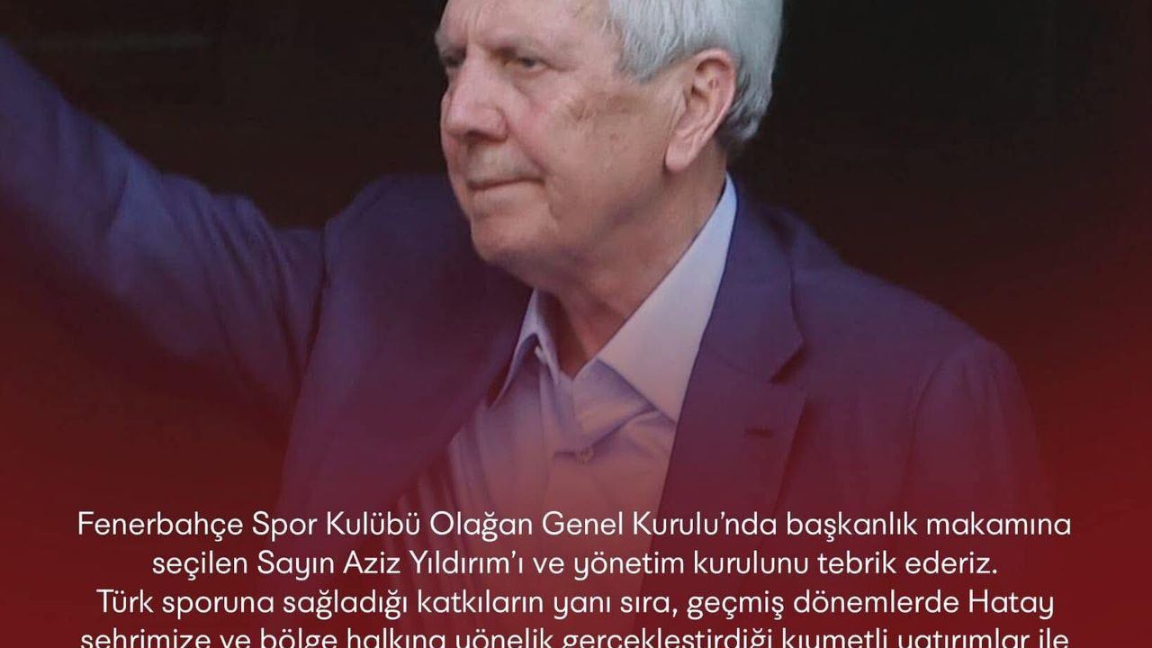 Hatayspor yönetimi Fenerbahçe Spor Kulübü Başkanı 