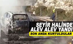 Tarsus'ta Seyir Halindeki Araç Alev Aldı: Sürücü Son Anda Kurtuldu