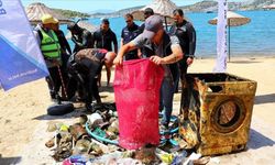 Bodrum'da Deniz Dibinden Çamaşır Makinesi ve Cep Telefonu Çıktı