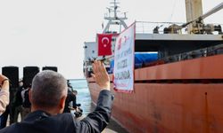 18. İyilik Gemisi Mersin’den Gazze’ye Dualarla Uğurlandı