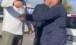 Bursa'da 'yol verme' tartışması kamerada