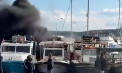 Çeşme'de 7 tekne yandı