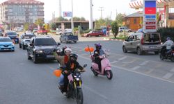 Rize'de 25 Kasım konvoyu; şiddete karşı direksiyon başına geçtiler