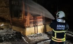 Adana'da kulübede çıkan yangın söndürüldü