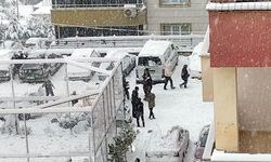 Kar yağışını, müzik eşliğinde oynayarak kutladılar