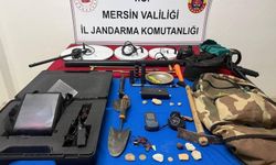 Mersin'de kaçak kazı yapan 3 şüpheli yakalandı