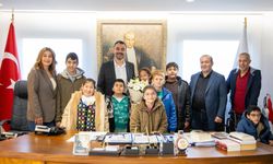 Özel öğrencilerden belediyeye ziyaret