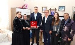 Mersin’de şehit ailesine vefa ziyareti