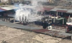 Ceyhan Sebze Hali'nde yangın