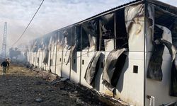 Hatay'da işçilerin kaldığı konteynerde yangın