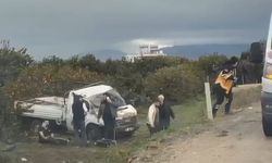 Kontrolden çıkan kamyonet şarampole düştü: 3 yaralı