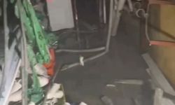 Osmaniye'de elektrik ve su tesisat malzemesi satan iş yerinde yangın