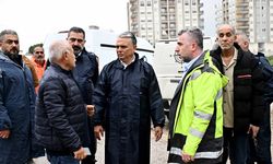 Sel baskınından zarar gören evlere Başkan Uysal'dan ziyaret