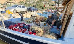 Silifke'de balık çiftliğinin ağı yırtıldı, tekneler balıkla doldu