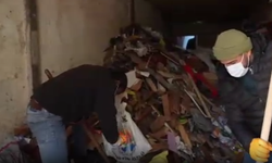 Mersin- Çöp evden 28 kamyon atık çıktı