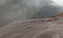 Adana'da helikopter pisti olarak kullanılan alan, heyelanda çöktü