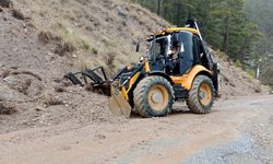 Alanya yollarında kış mesaisi