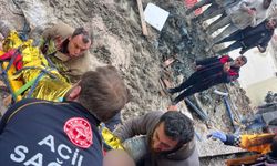 Asansör boşluğuna düşerek yaralanan kişiyi itfaiye kurtardı