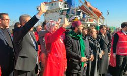 En büyük iyilik gemisi, Gazze'ye uğurlandı