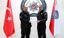 Güvenlik görevlisine teşekkür belgesi