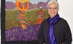 Keçe eserlerini sergiledi