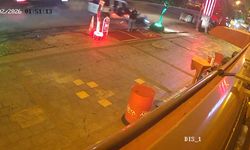 Kontrolden çıkan hafif ticari araç, motosiklete çarptı: 2 yaralı