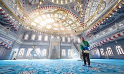 Mersin'de Ramazan ayı öncesinde ibadethanelere temizlik