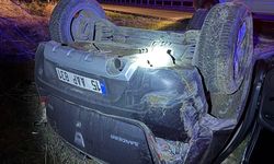 Otomobil şarampole devrildi: 2 yaralı