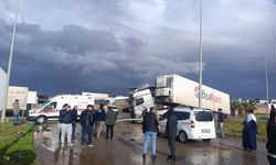 Refüje çıkan TIR'ın şoförü yaralandı