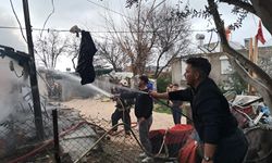 Serik'te ev yangını