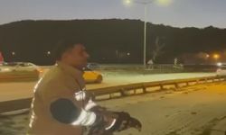 Tellere takılan şahin kurtarıldı