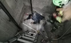 Asansör boşluğuna düşen işçi yaralandı
