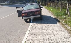 Kaza yapan araçta uyuşturucu madde bulundu