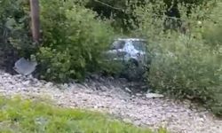 Mersin'de otomobil şarampole devrildi: 1 ölü, 1 yaralı