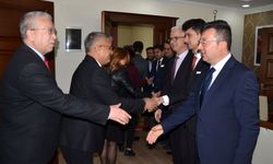 Serik'te protokol bayramlaşması yapıldı