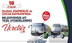 23 Nisan'da HBB otobüsleri ücretsiz olacak