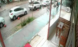 Bisikletle gelip motosikleti çaldı