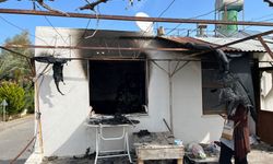 Ev yangınında 2 çocuk hastanelik oldu