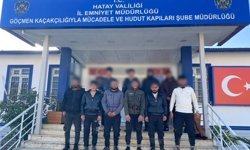 Hatay'da 10 kaçak göçmen yakalandı