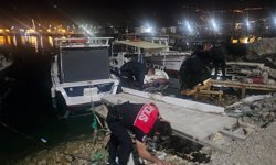 İskenderun balıkçı barınağında polis denetimi