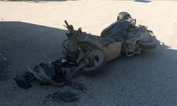 Kamyonetle çarpışan motosiklet sürücüsü yaralandı