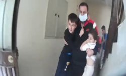 Mersin'de apartman yangınında mahsur kalan 9 kişi tahliye edildi