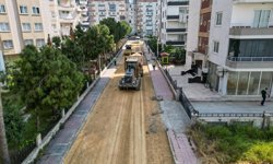 Mezitli'de teknik standartlara uygun yol çalışmaları