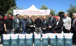 Osmaniye'de çiftçilere hibeli soya tohumu dağıtıldı