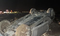 Otomobil takla attı; 1 ölü, 3 yaralı