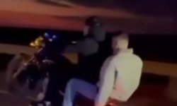 Trafiği tehlikeye düşüren motosiklet sürücüsüne 45 bin lira ceza