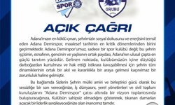 Adana Demirspor taraftar gruplarından destek çağrısı