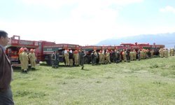 Burdur'da orman yangını tatbikatı