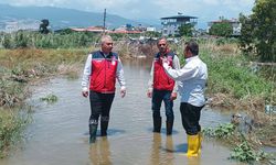 Hatay'da selden etkilenen alanlarda hasar tespit çalışmaları sürüyor